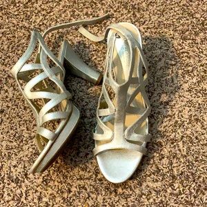 Silver Heels only worn once!